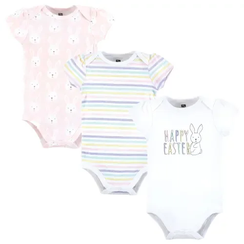 Essential Three-Piece Set of Cotton Bodysuits by Hudson Baby