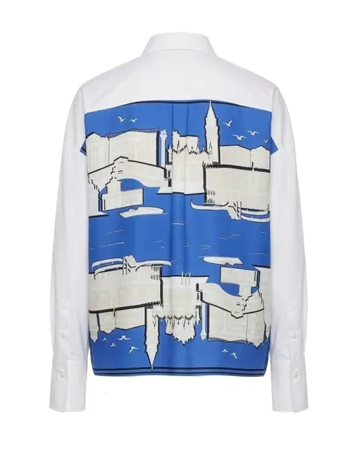 Sirene Scarf Back Shirt by Callas Milano