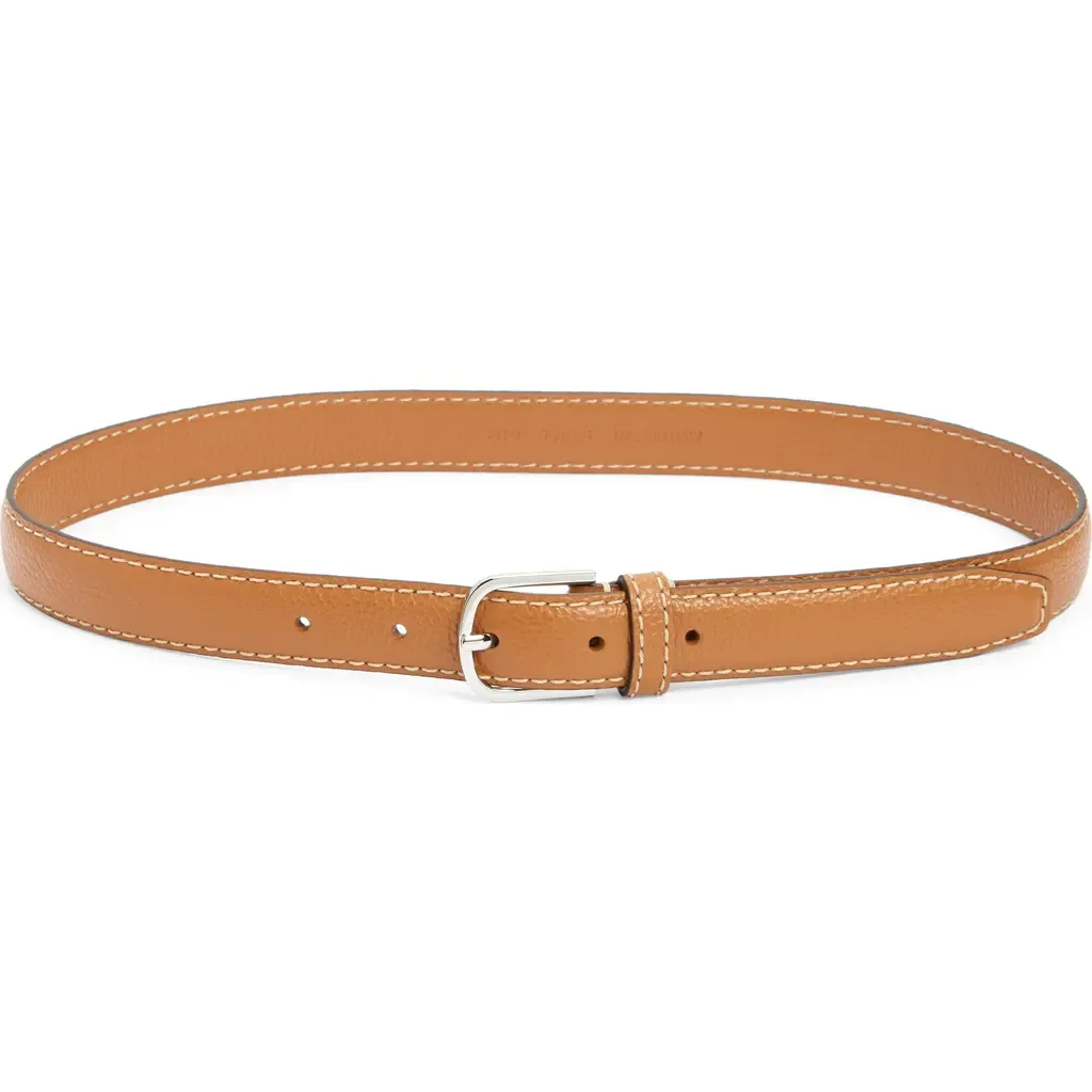 Slim Leather Belt by TOTEME