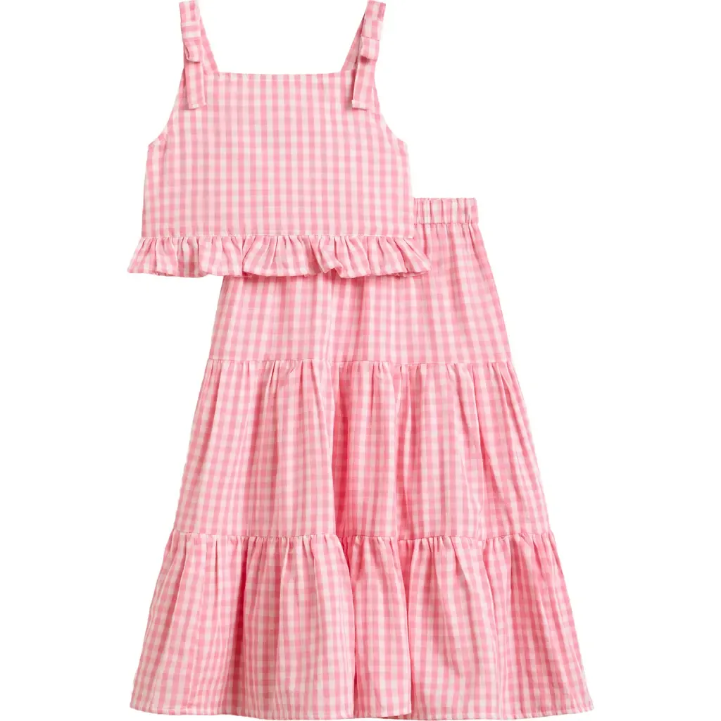 Vera Ruffle Gingham Tank & Maxi Skirt Set by Pippa & Julie