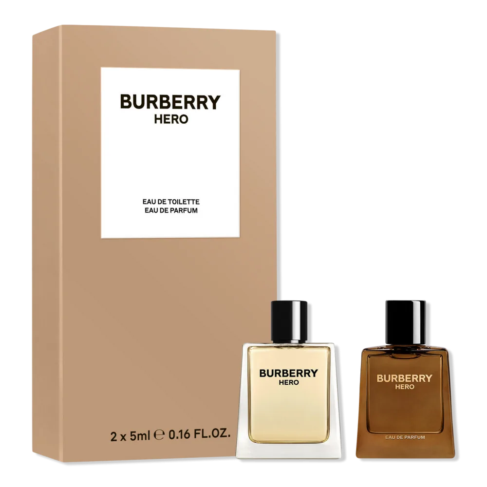 Hero Eau De Toilette and Eau De Parfum 2-Piece Mini Cologne Gift Set by Burberry