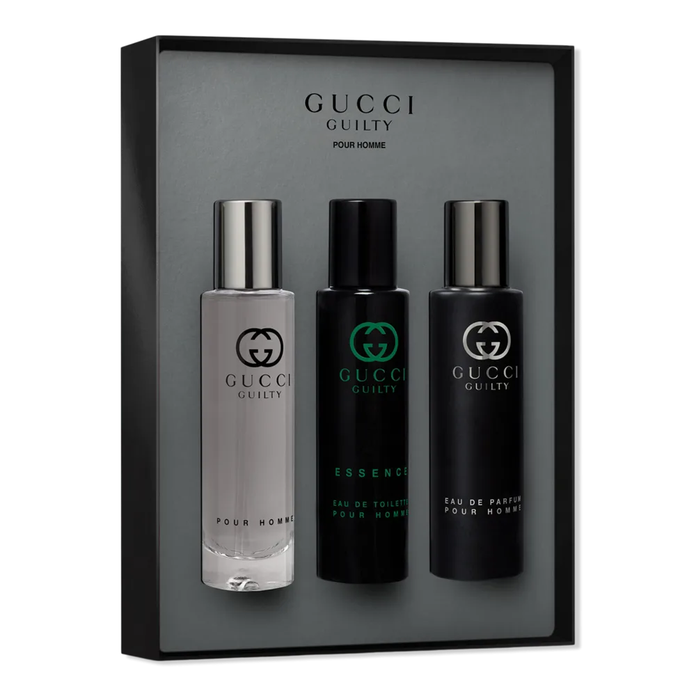Guilty Pour Homme 3-Piece Travel Spray Discovery Gift Set by Gucci