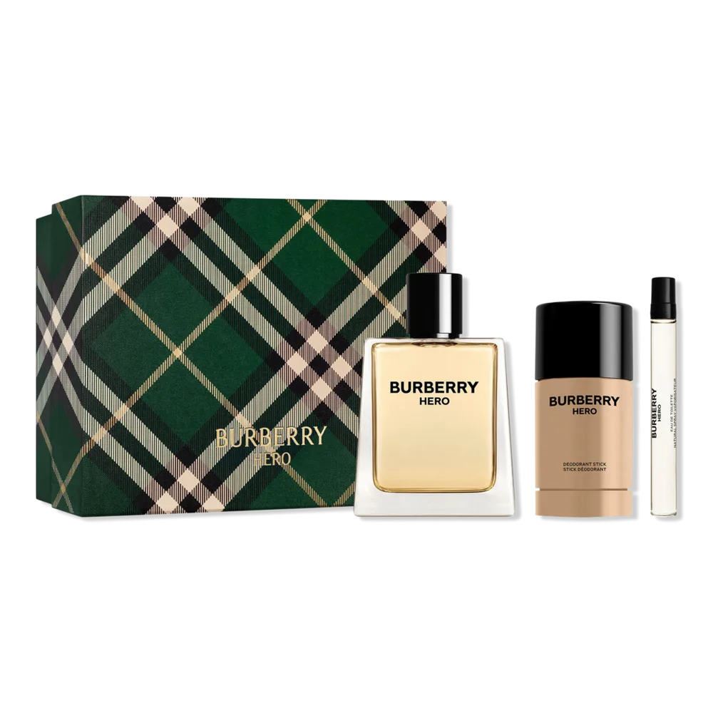 Hero Eau De Toilette and Deodorant 3-Piece Cologne Gift Set by Burberry