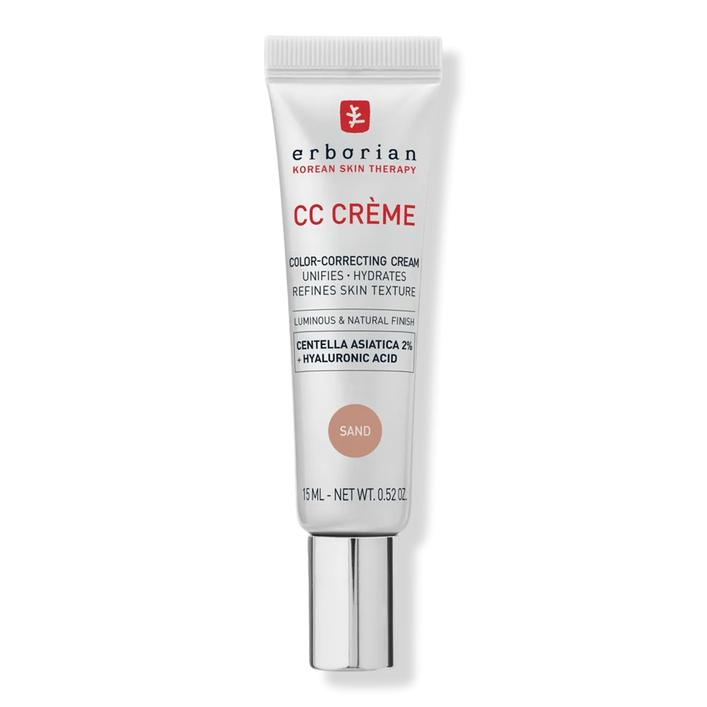 Travel Size CC Cream Color-Corrector with Korean 2% Centella Asiatica & Hyaluronic Acid by Erborian