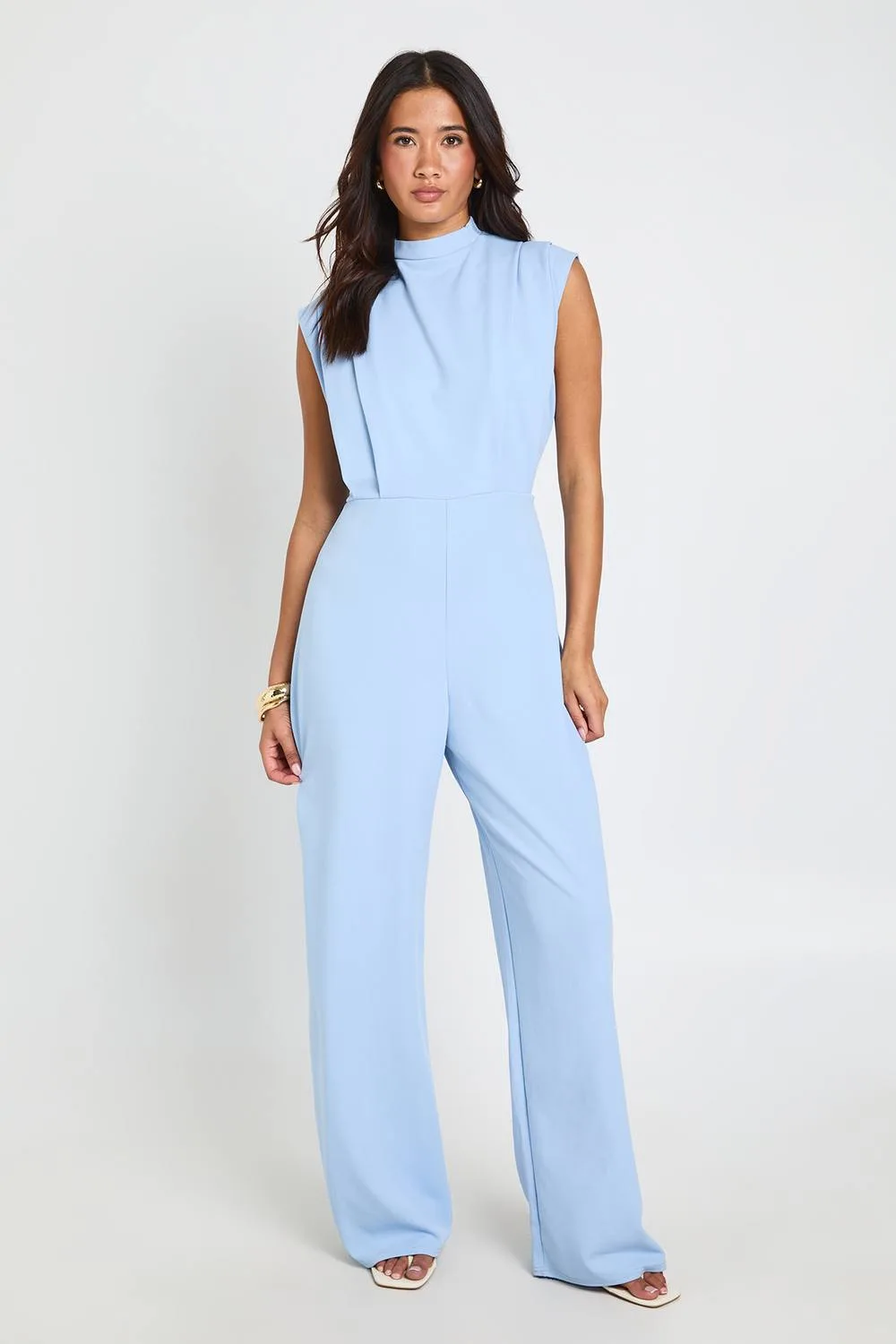 Tailored Pleat Detail Jumpsuit