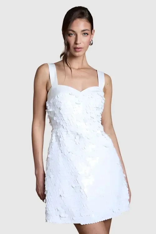 Sequin Bridal Mini Dress by Coast