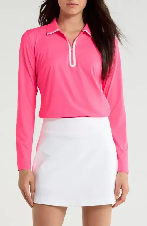 Stretch Jersey Quarter Zip Polo by G/FORE