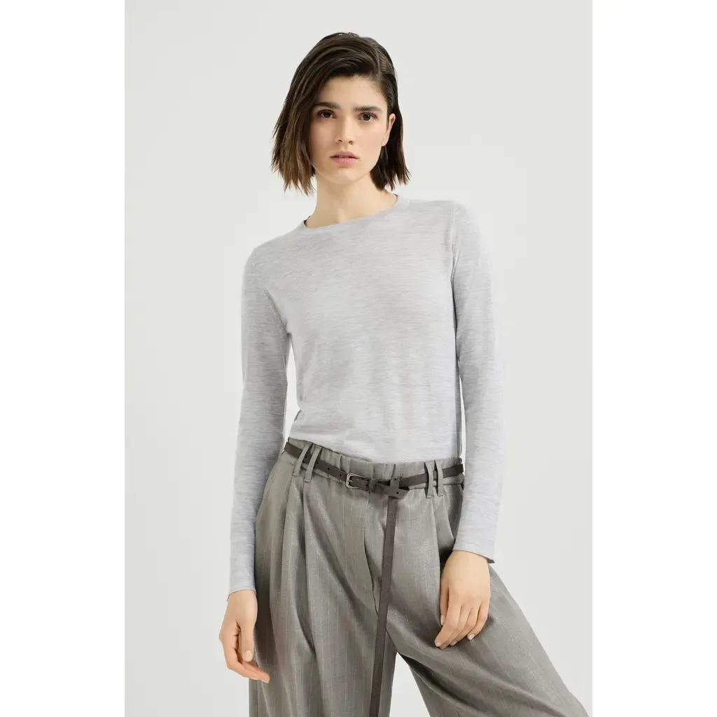 Cashmere and Silk Lightweight Sweater by Brunello Cucinelli