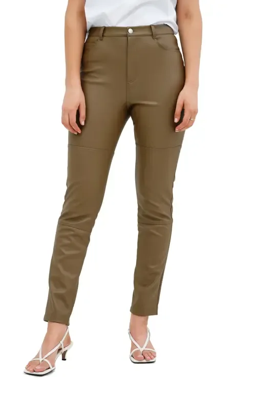 Mei Faux Leather Pants by Marcella