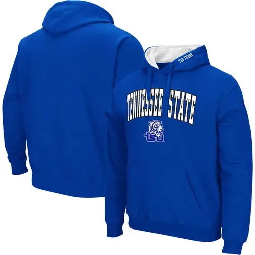 Colosseum Royal Tennessee State Tigers Arch & Logo 3.0 Pullover Hoodie by COLOSSEUM