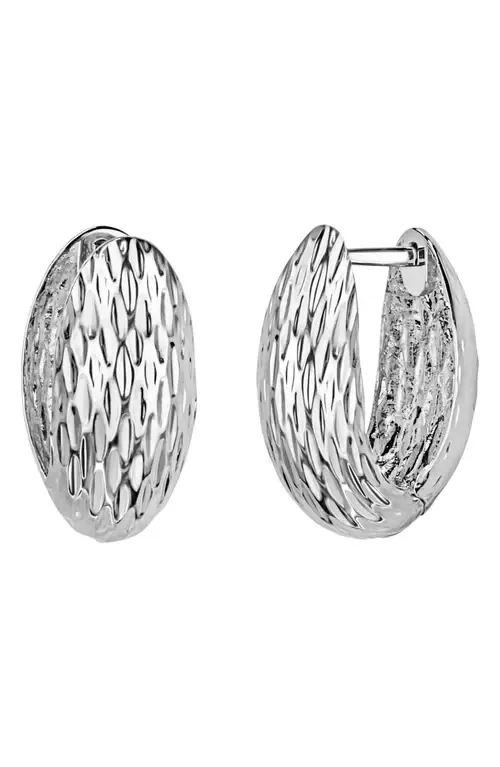Faceted Huggie Hoop Earrings by Bony Levy