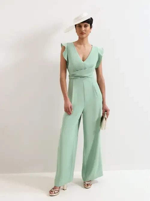 Ayla V-Neck Wide Leg Jumpsuit by Phase Eight