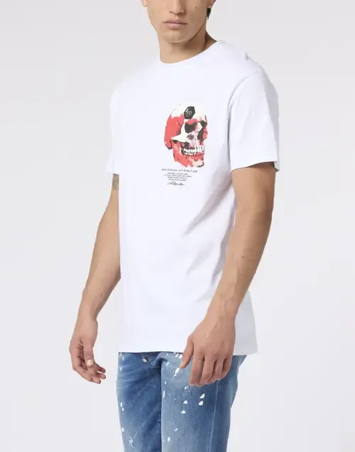 Roundneck T-Shirt Puffy Red Skull Skull by PHILIPP PLEIN