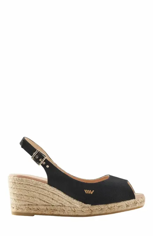 Gavina Canvas Espadrille Sandal Wedges by VISCATA