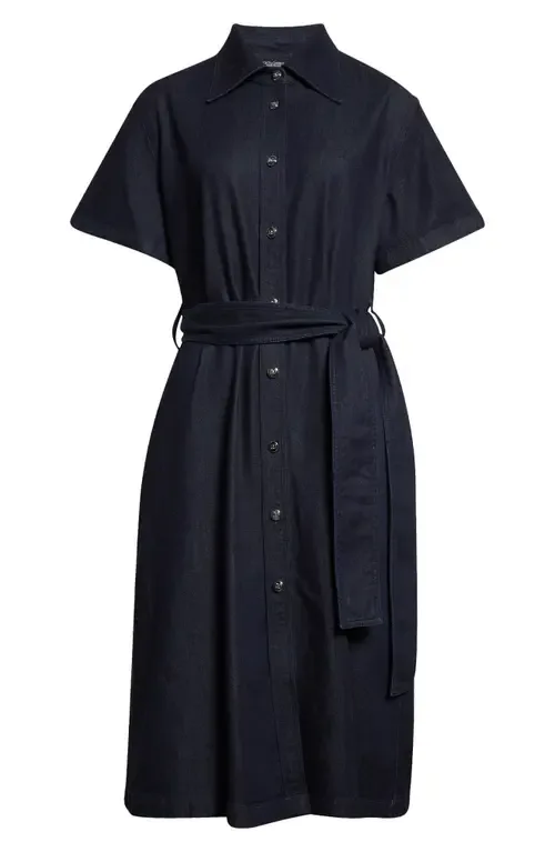 Belted Denim Shirtdress by Dolce&Gabbana