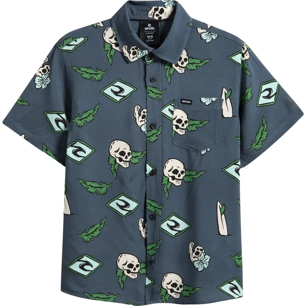 Sunset Sesh Short Sleeve Button-Up Shirt by Rip Curl