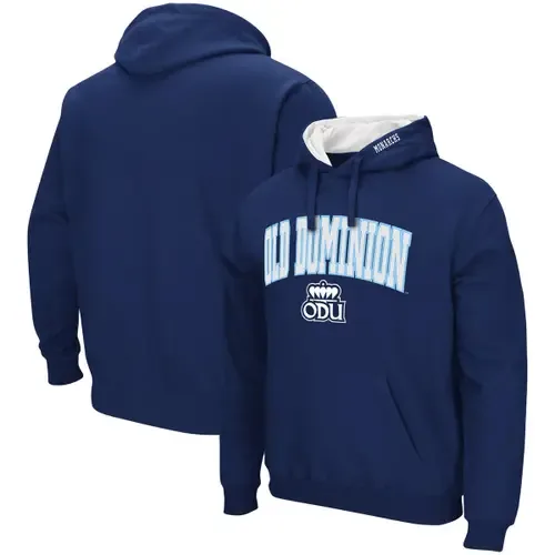 Colosseum Navy Old Dominion Monarchs Arch and Logo Pullover Hoodie by COLOSSEUM