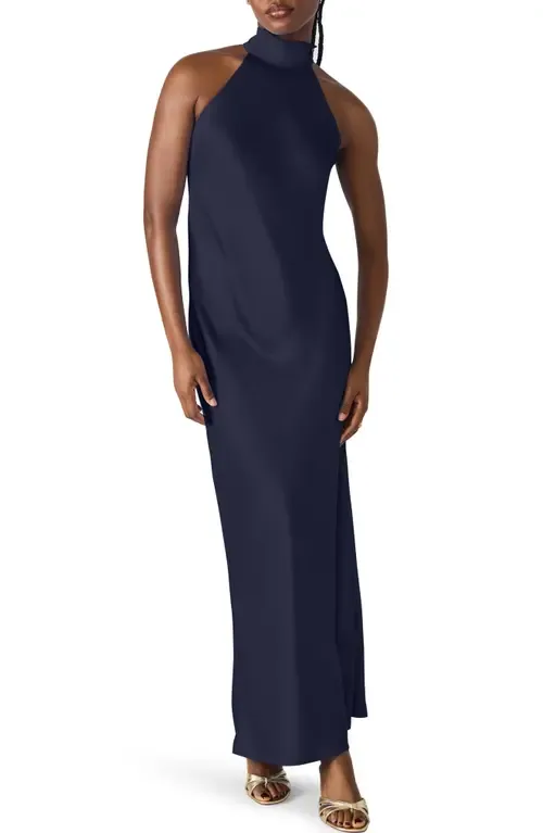 Lara Satin Bias Cut Maxi Dress by Steve Madden