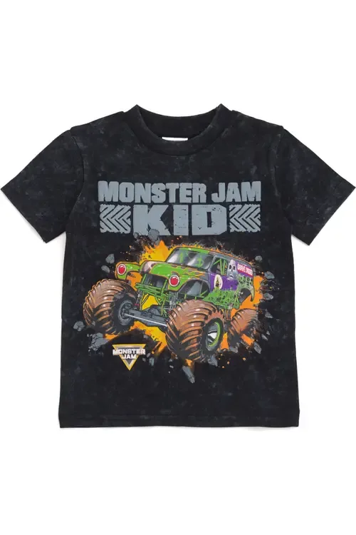 Vintage Wash Short Sleeve Graphic T-Shirt by Monster Jam