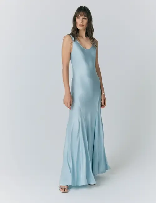 Willow Satin Maxi Slip Dress by Ghost London