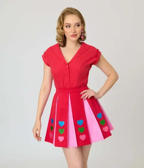 1960s Twill Sleeveless Blouse by Unique Vintage