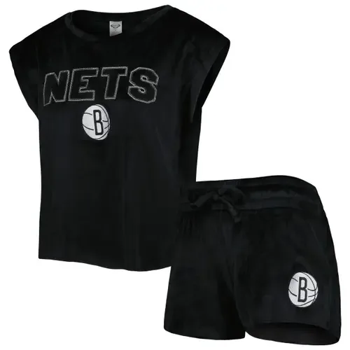 Concepts Sport Brooklyn Nets Intermission T-Shirt & Shorts Sleep Set by CONCEPTS SPORT