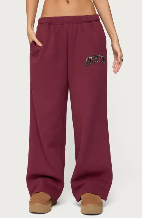 Camo Crush Logo Wide Leg Sweatpants