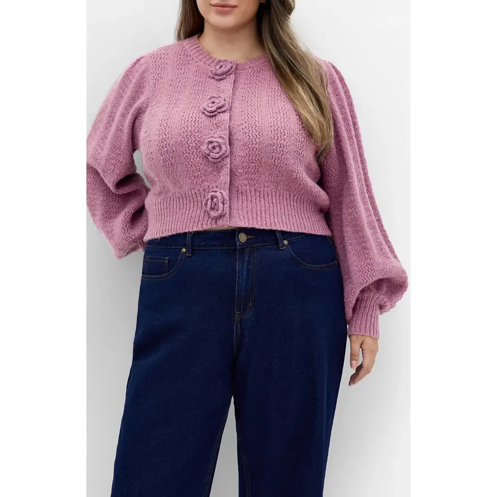 Winnie Crop Cardigan by City Chic