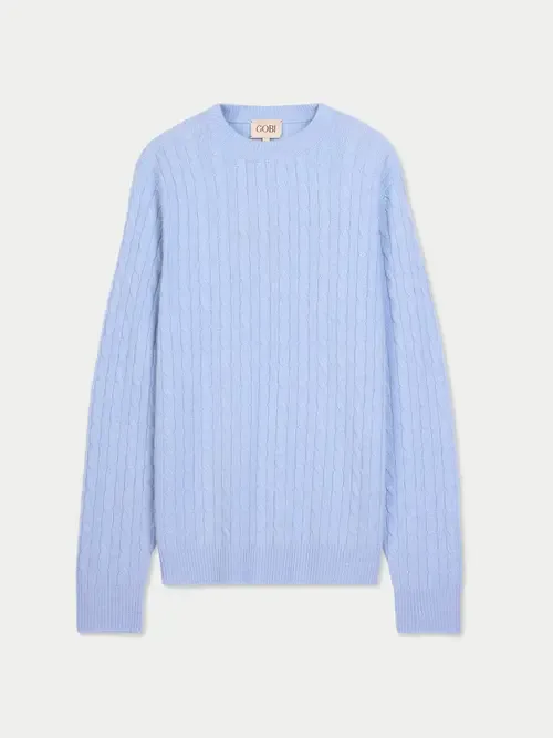 Cashmere Cable-Knit Sweater by Gobi Cashmere