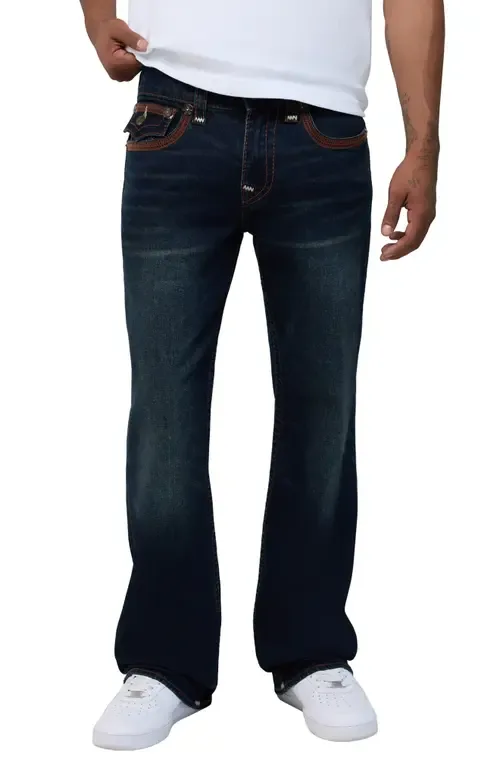 Billy Super Flatlock Flap Bootcut Jeans by True Religion