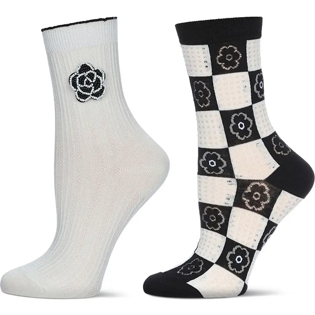 Assorted 2-Pack Crew Socks by MeMoi