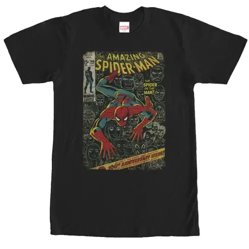 Spider-Man Comic Book Anniversary Short Sleeve Graphic T-Shirt by Marvel