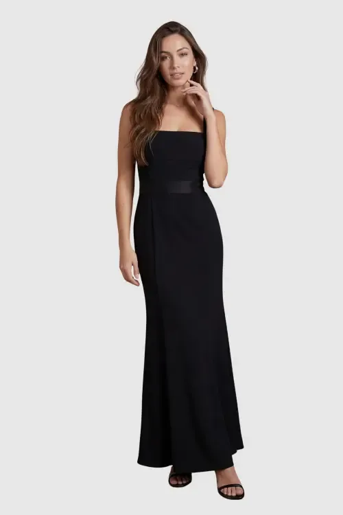 Square Neck Satin Maxi Dress by Coast