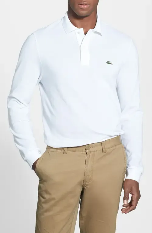 Regular Fit Long Sleeve Piqué Polo by Lacoste