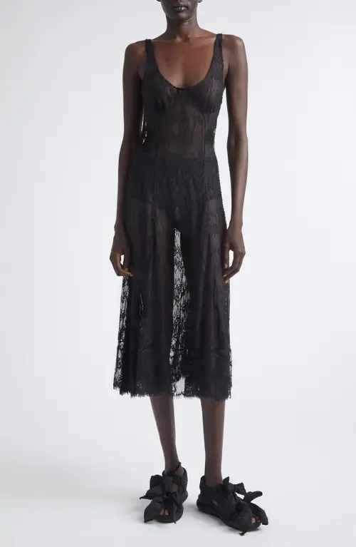 Pamela Sheer Lace Slipdress by Collina Strada