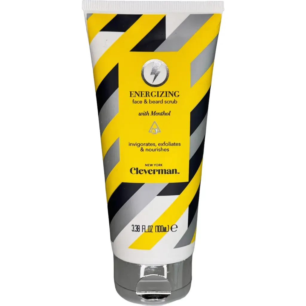 Energizing Face & Beard Scrub with Menthol by Cleverman