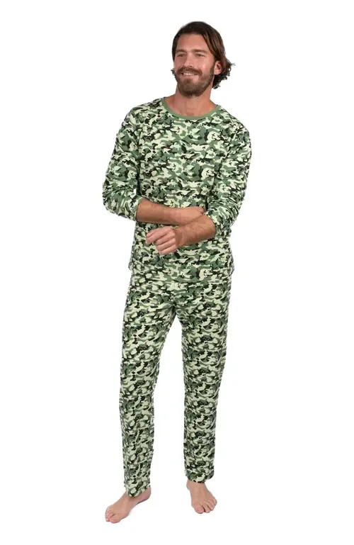 Loose Fit Cotton Matching Family Holiday Pajamas, Classic & Geometric Patterns
