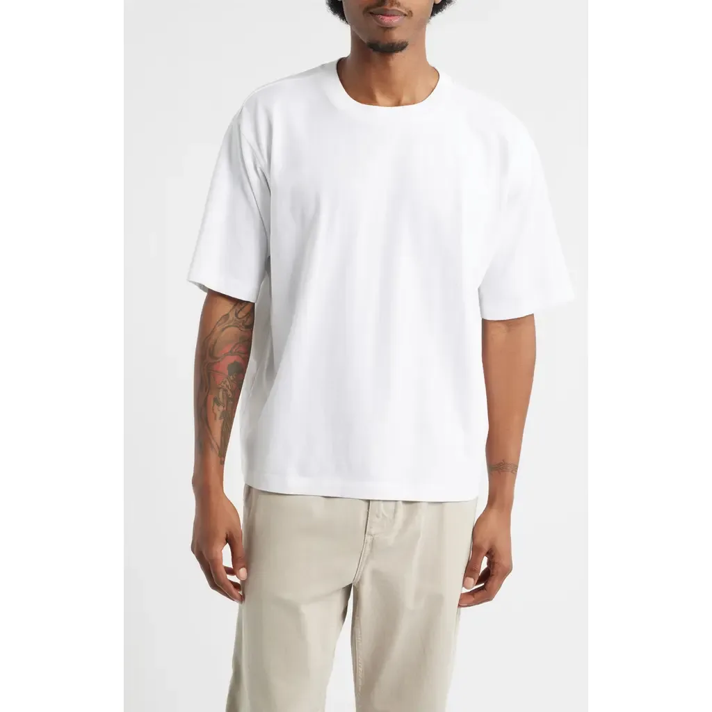 Garment Dyed Boxy Crop T-Shirt
