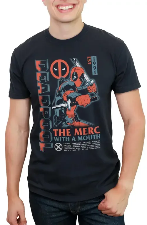 The Merc with a Mouth 1991 Poster Short Sleeve Graphic T-Shirt by Marvel