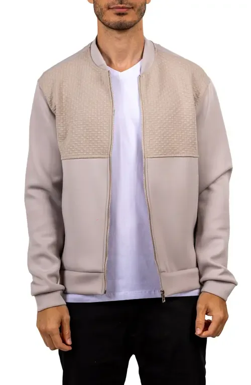 Ascension 047 Mixed Media Bomber Jacket by Maceoo