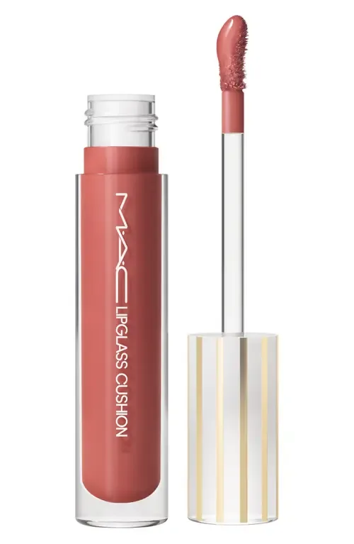 Lipglass Cushion High-Pigment Lip Oil in Mauvement by MAC Cosmetics