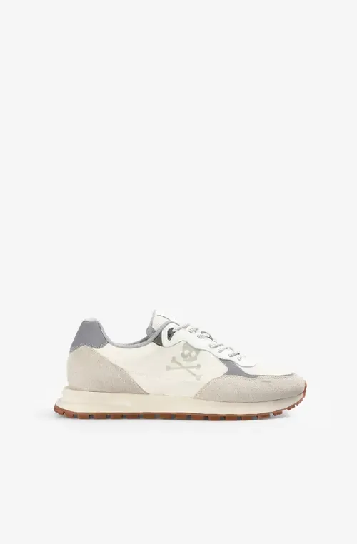 Suede Skull Contrast Sneakers