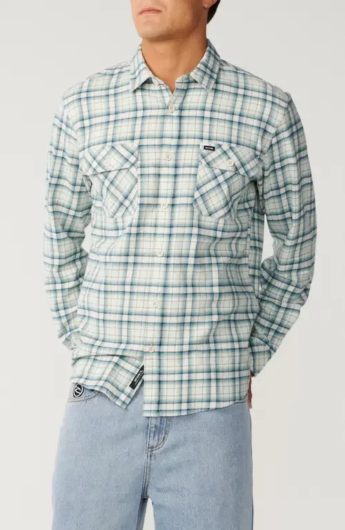 Check Cotton Button-Up Shirt by Rip Curl