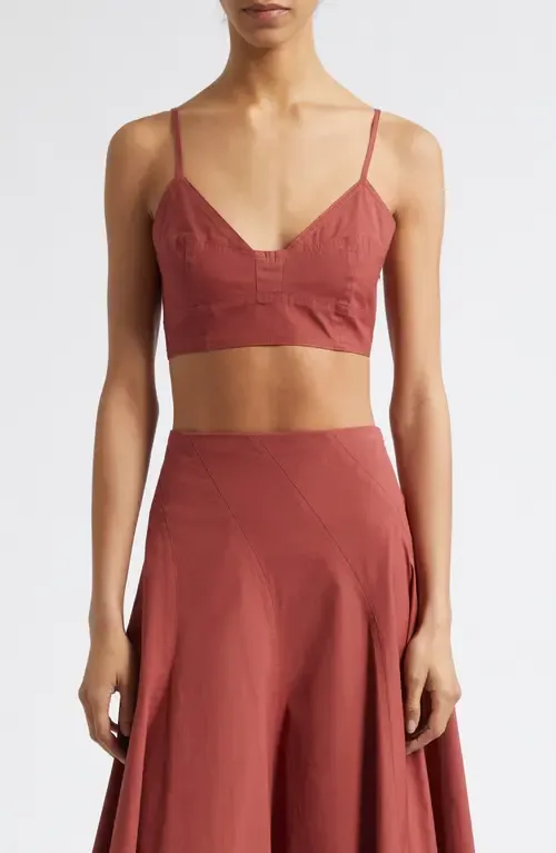 Joan Stretch Cotton Bra Top by A.L.C.