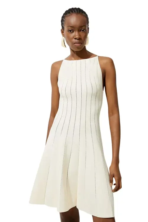 Sheer Knit Mini Dress by Karen Millen