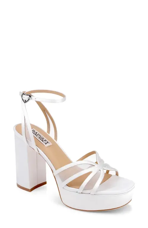 Yohana Platform Ankle Strap Sandal by Badgley Mischka Collection