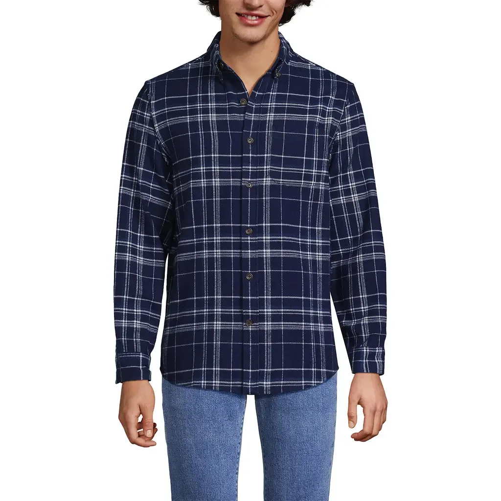 Flagship Flannel Shirt by Lands' End