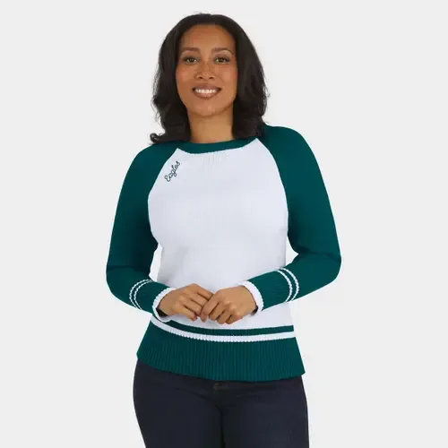 WEAR by Erin Andrews Philadelphia Eagles Colorblock Raglan Sweater by WEAR by Erin Andrews