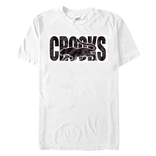 Tiger Fur White Print Short Sleeve Graphic T-Shirt by Crooks & Castles