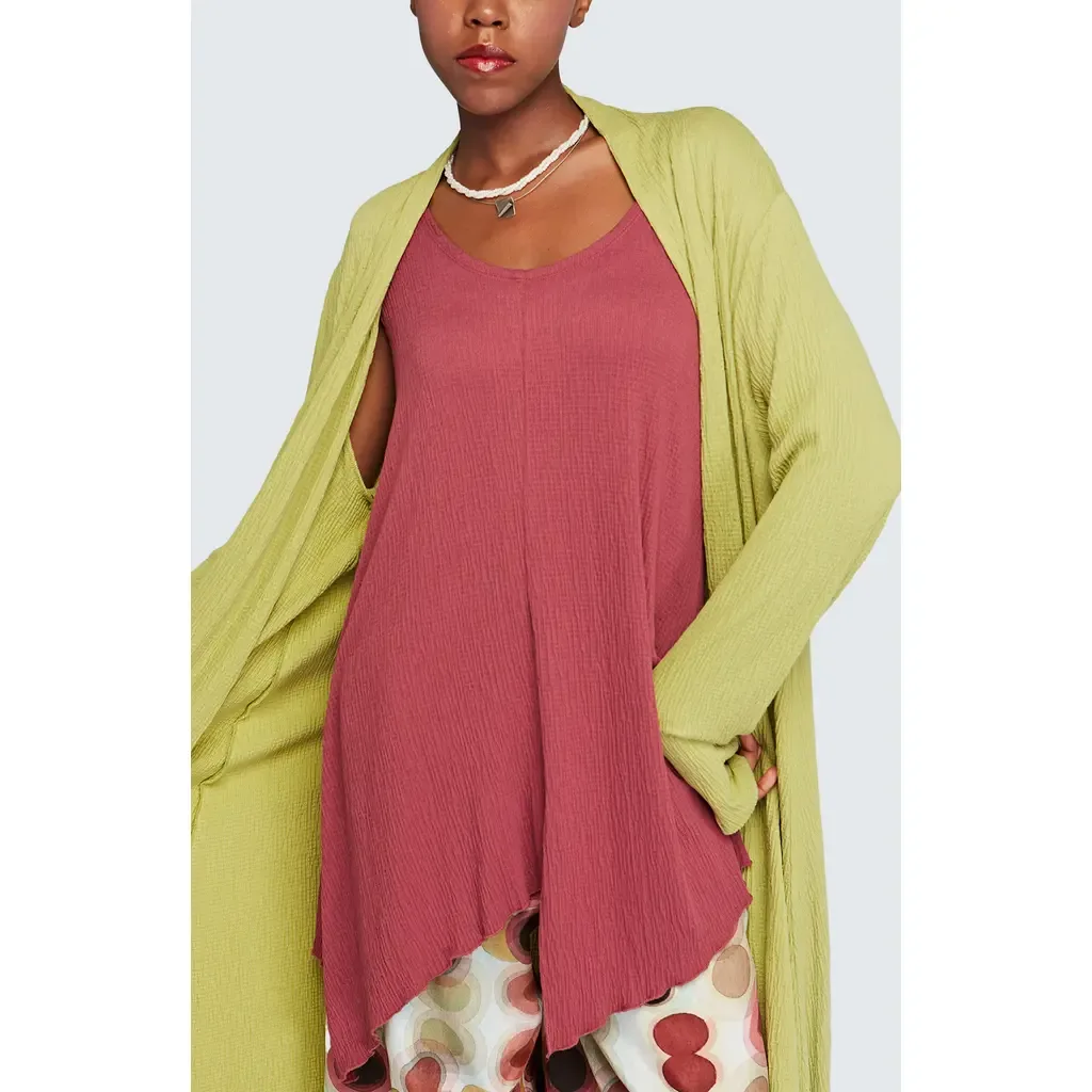Thorne Wrinkled Viscose Jersey Top by LUUKAA
